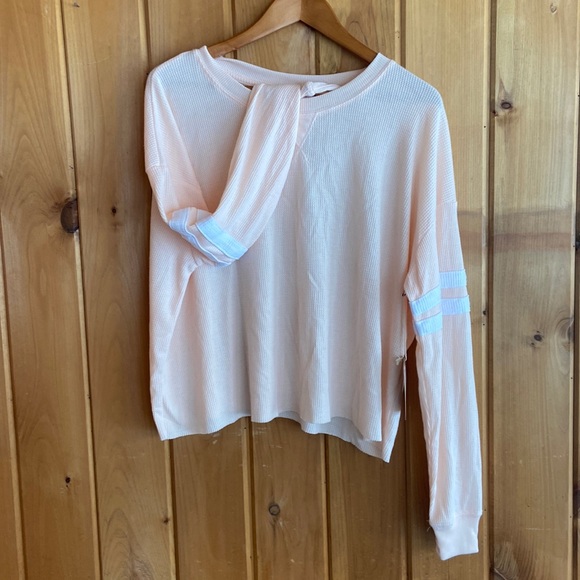 NWT Harlow cropped waffle long sleeve - Picture 3 of 8